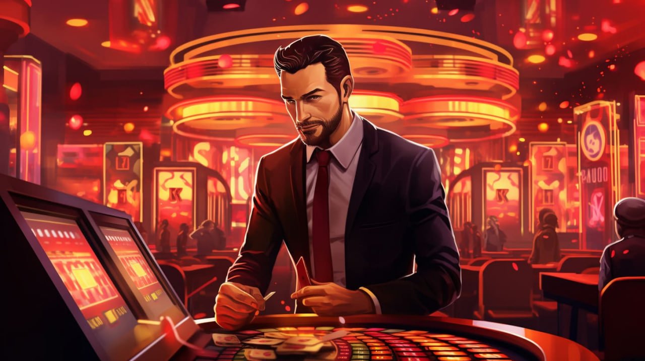 Studio permainan Crazy Time di maxpoker88 dengan roda berputar dan layar interaktif